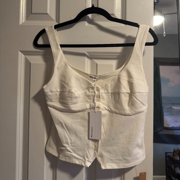 NWT Reformation Donna Knit Tank - Picture 2 of 3